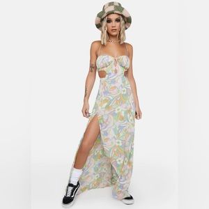 NWT For Love & Lemons Guinevere Maxi Dress